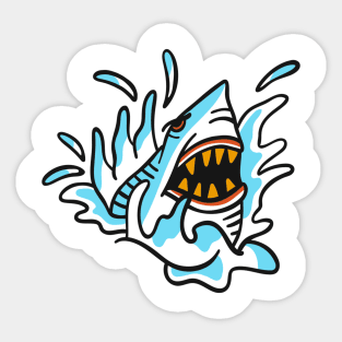 Shark jaws vintage Sticker